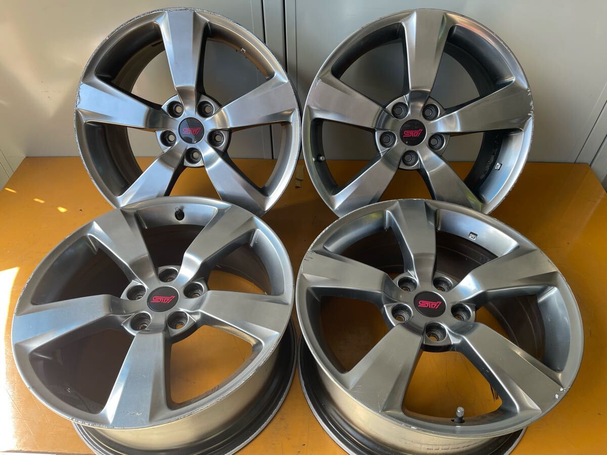 スバル純正 インプレッサ WRX STI 18×8.5J +55 114.3 手渡し組み替え可能 拍卖