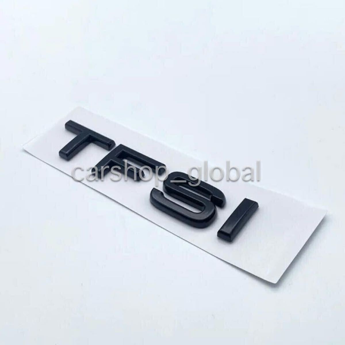 アウディ Audi TFSI リア トランクエンブレム ブラック ステッカー A3/A4/A5/A6/A7/A8/Q2/Q3/Q5/Q7等拍卖