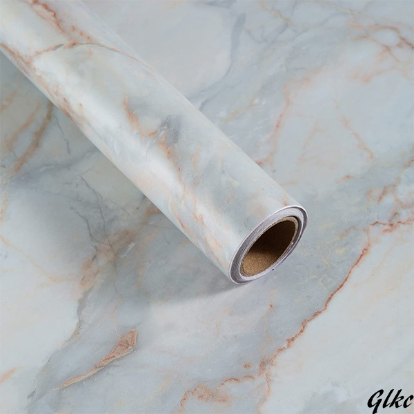 【賃貸住宅でも使用可能、のり残りなし】 大理石シート リメイクシート 防水 壁紙 DIY 剥がせる キッチン 洗面所 壁シール拍卖