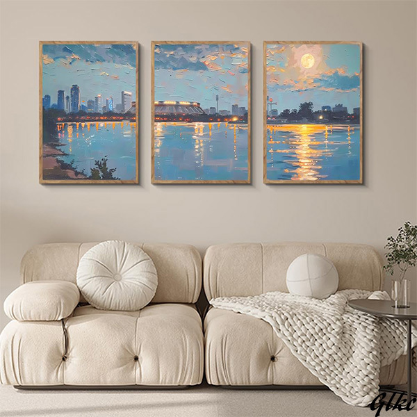 【壁を彩る上質キャンバスアート3枚組】 アートパネル 30×40cm 3枚セット キャンバスアート 壁掛け 絵画 新築祝い プレゼント拍卖