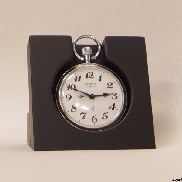 【鉄道時計を美しく安定してディスプレイできる組立式スタンド】 マホガニー時計台 時計スタンド コンパクト 木製 合皮クッション付き拍卖