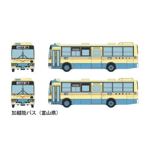 ★☆ TOMYTEC バスコレクション 第23弾 【 273 加越能バス 三菱ふそうエアロミディ 】 ×2台セット 三菱 ミニバス編 トミーテック バスコレ拍卖