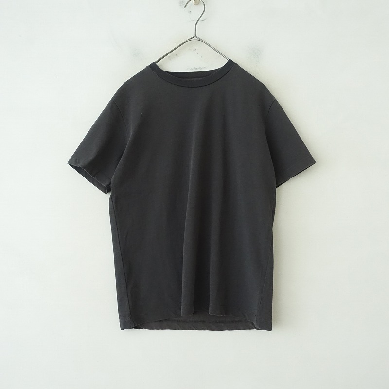 マノン manon *コットンTシャツ*0綿天竺チャコールグレー半袖カットソープルオーバートップス(25-2507-291)【50H52】拍卖