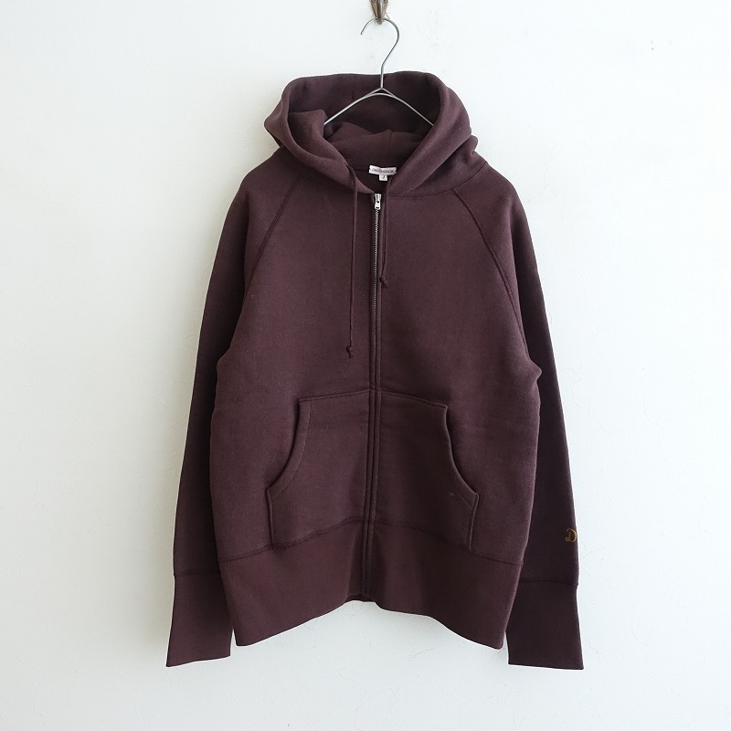 【定価1.9万】ドレステリア DRESSTERIOR*デキシー吊裏毛ジップアップパーカー*4チョコブラウンフード裏起毛(2-2507-589)【41H52】拍卖