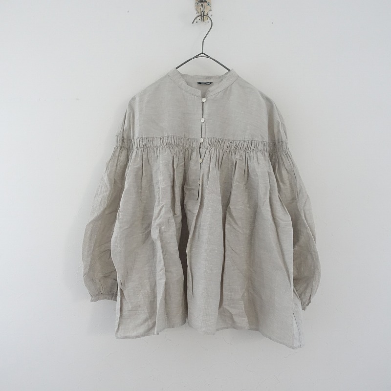 【定価2.1万】マイヨ maillot *mature LCP cloth gather shirt ギャザーシャツ*0ブラウス(m33-2507-738)【02H52】拍卖