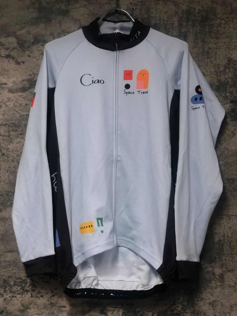 JG233 ジェッセージ GSG 長袖 サイクルジャージ 白 L拍卖