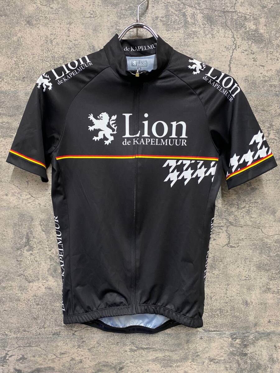 JD446 リオンドカペルミュール Lion de KAPELMUUR 半袖サイクルジャージ M 黒拍卖