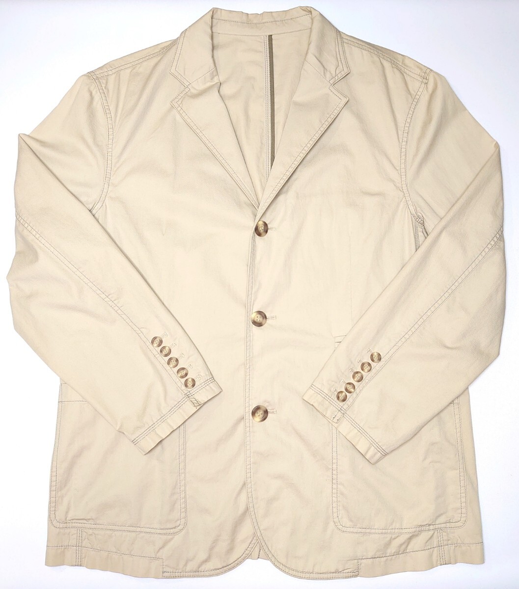 【5/2XL程】CASTELBAJAC-カステルバジャック/ジャケット JKT/ベージュ 薄茶拍卖