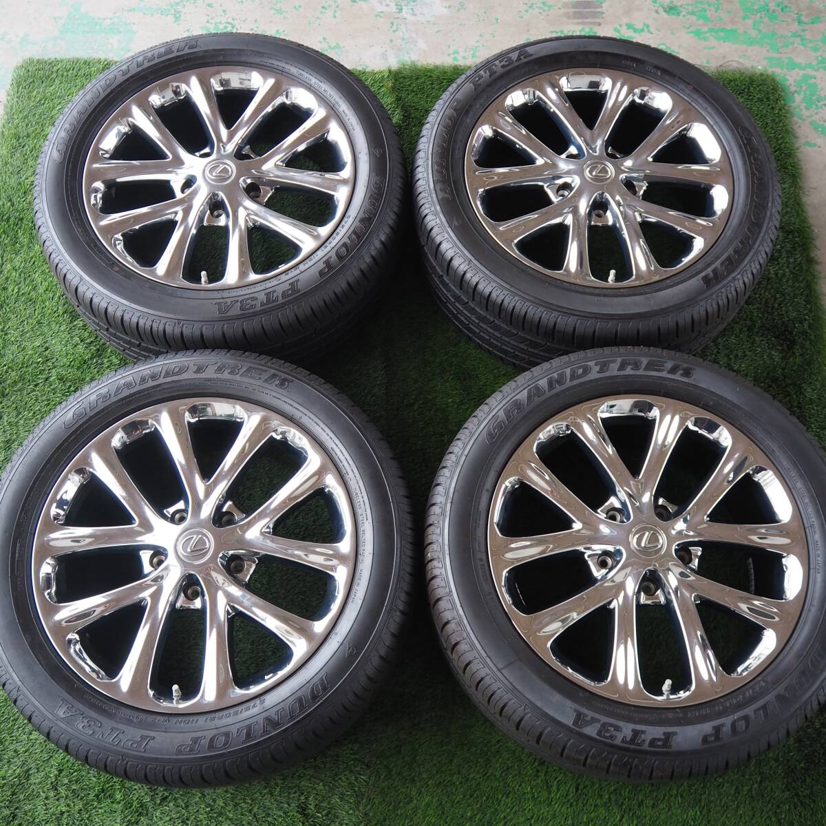 LEXUS 21×8.5J+54 DUNLOP 275/50R/21 21年式 美品ホイールタイヤ4本セット★バリ溝!!拍卖