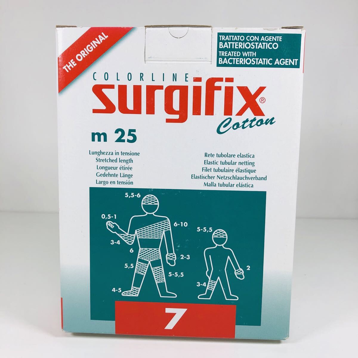 新品未使用 保管品 サージフィックス 7号 No.7号 カワモト 川本産業 幅6.8cm 伸長25m 1巻 #B拍卖