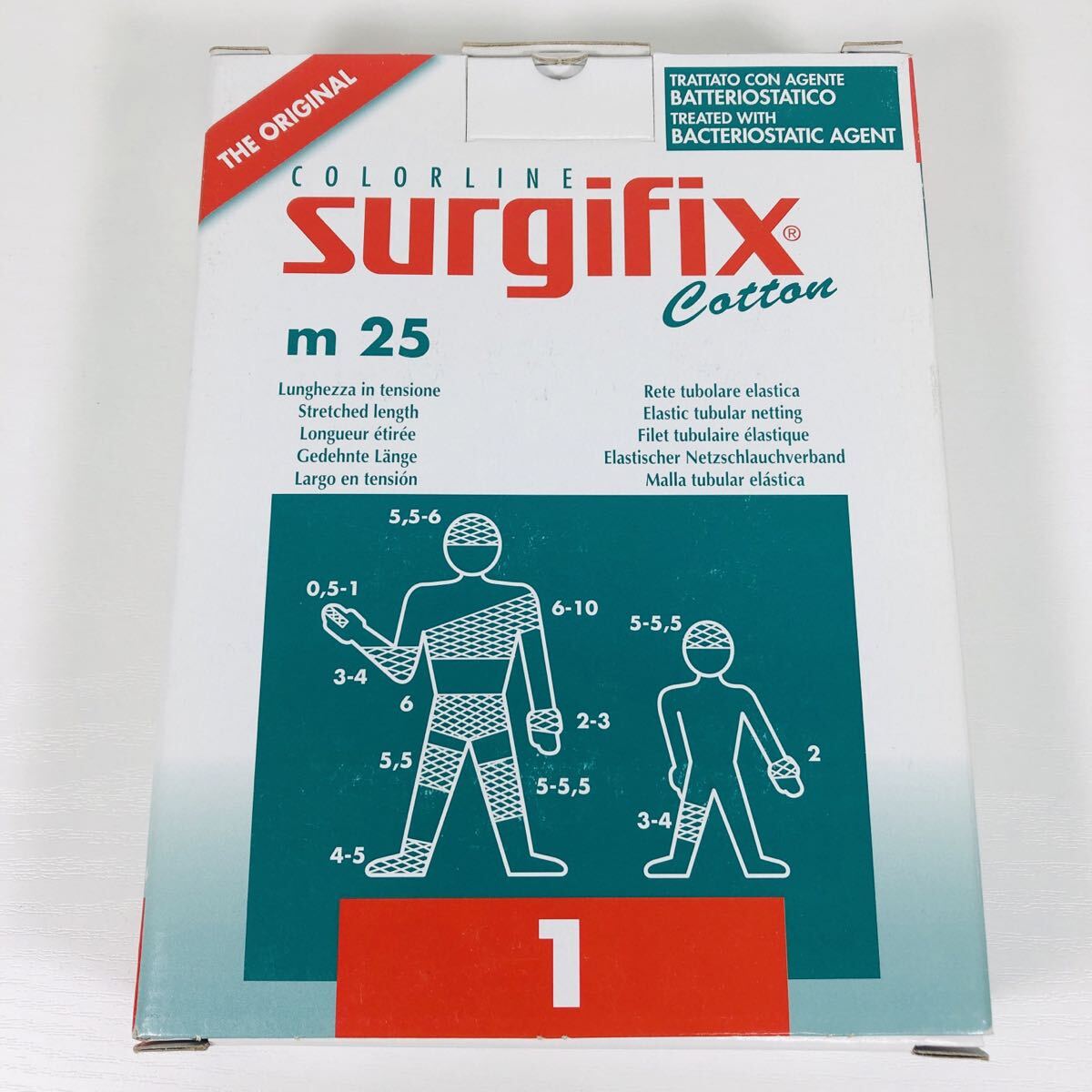 新品未使用 保管品 サージフィックス 1号 No.1 カワモト 川本産業 幅1.6cm 伸長25m 1巻 #B拍卖