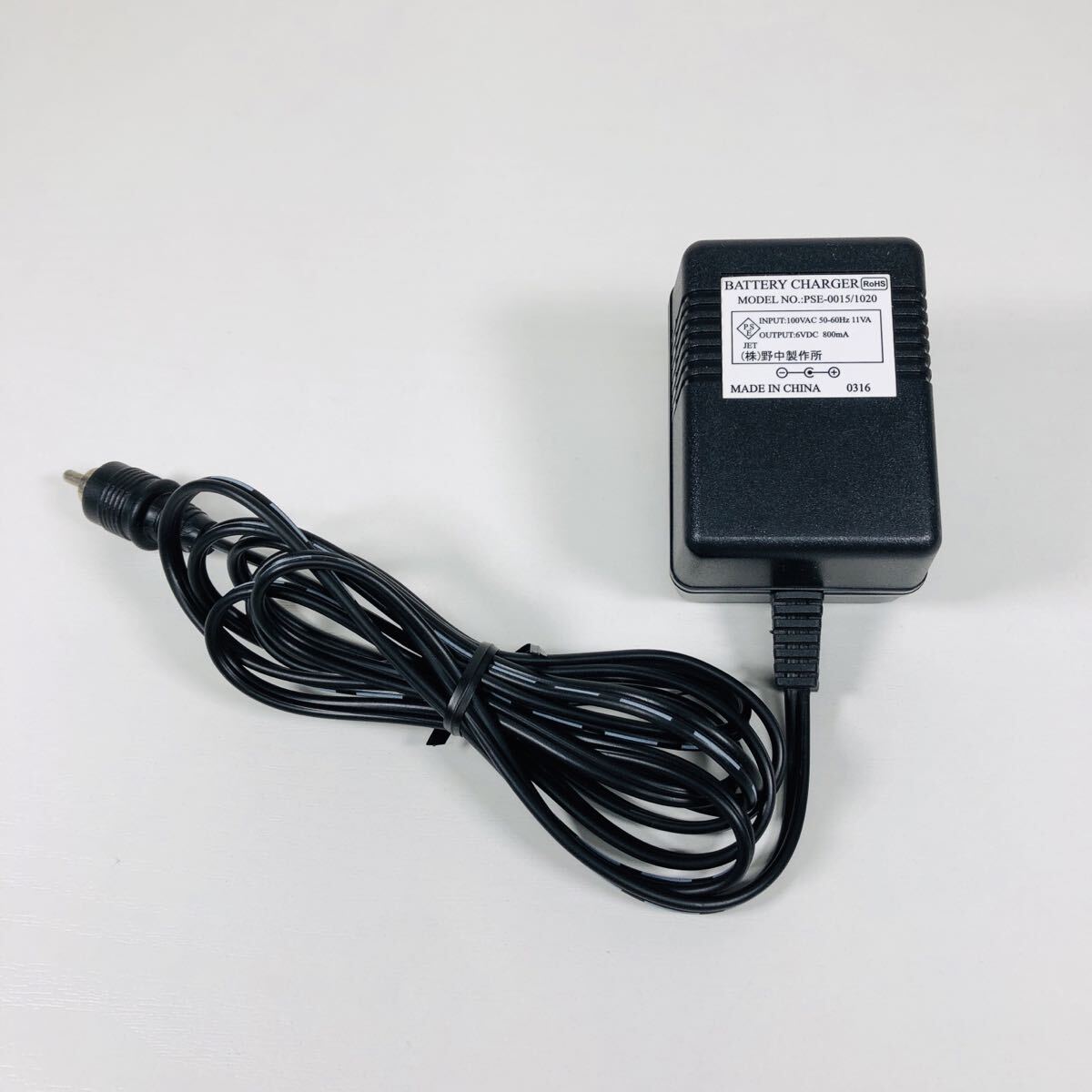 中古動作品 ジャンク 野中製作所 ACアダプター PSE-0015/1020 6V 800mA拍卖