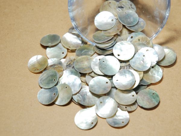 天然シェルビーズ ナチュラル 15mm 20個拍卖