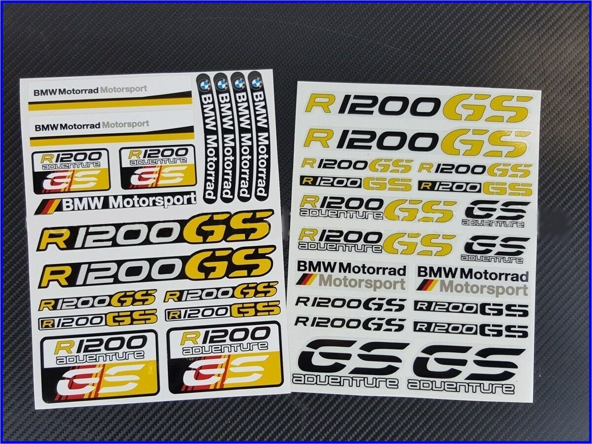 BMW R1200GS LC/ADV アドベンチャー ステッカー 2枚セット(イエローVer)S136拍卖