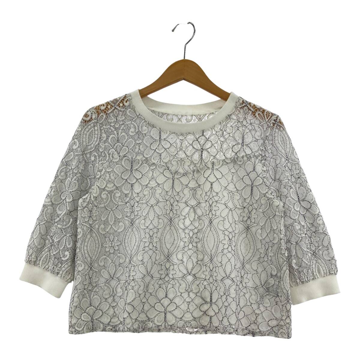 Viaggio Blu ビアッジョブルー レース カットソー size1/ホワイト系拍卖
