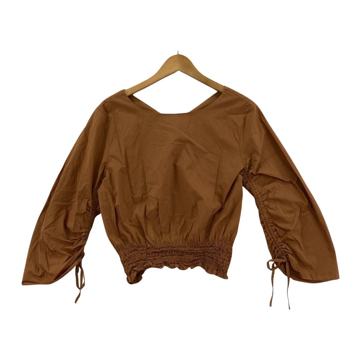 Ray Cassin レイカズン シャーリング ブラウス size表記なし/ブラウン系拍卖