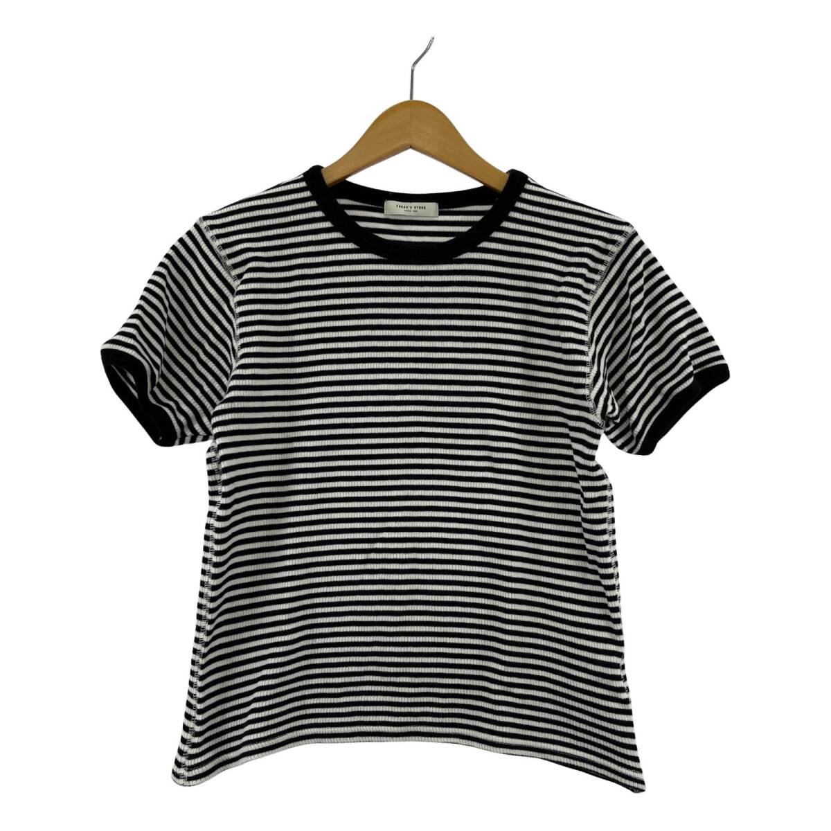 FREAK'S STORE フリークスストア ボーダー カットソー sizeF/ブラック×ホワイト ゆうパケットOK拍卖