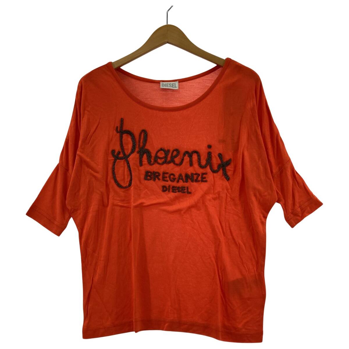 DIESEL ディーゼル タグ付き カットソー sizeXS/オレンジ ゆうパケットOK拍卖