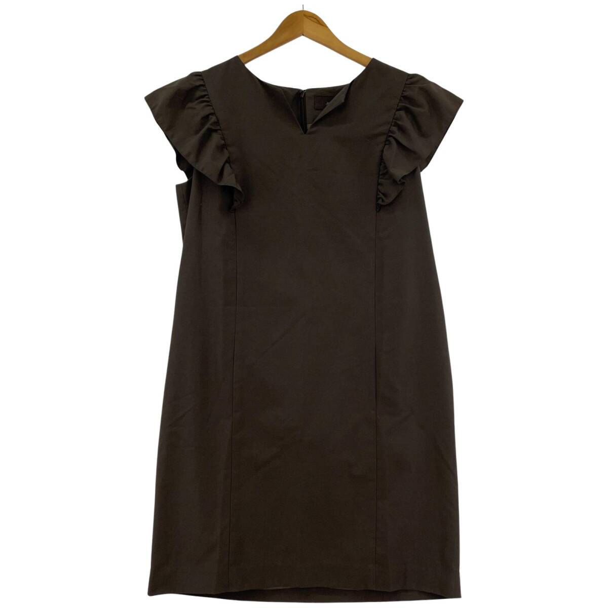 Jewel Changes ジュエルチェンジズ フリル ワンピース size表記なし/ブラウン ゆうパケットOK拍卖