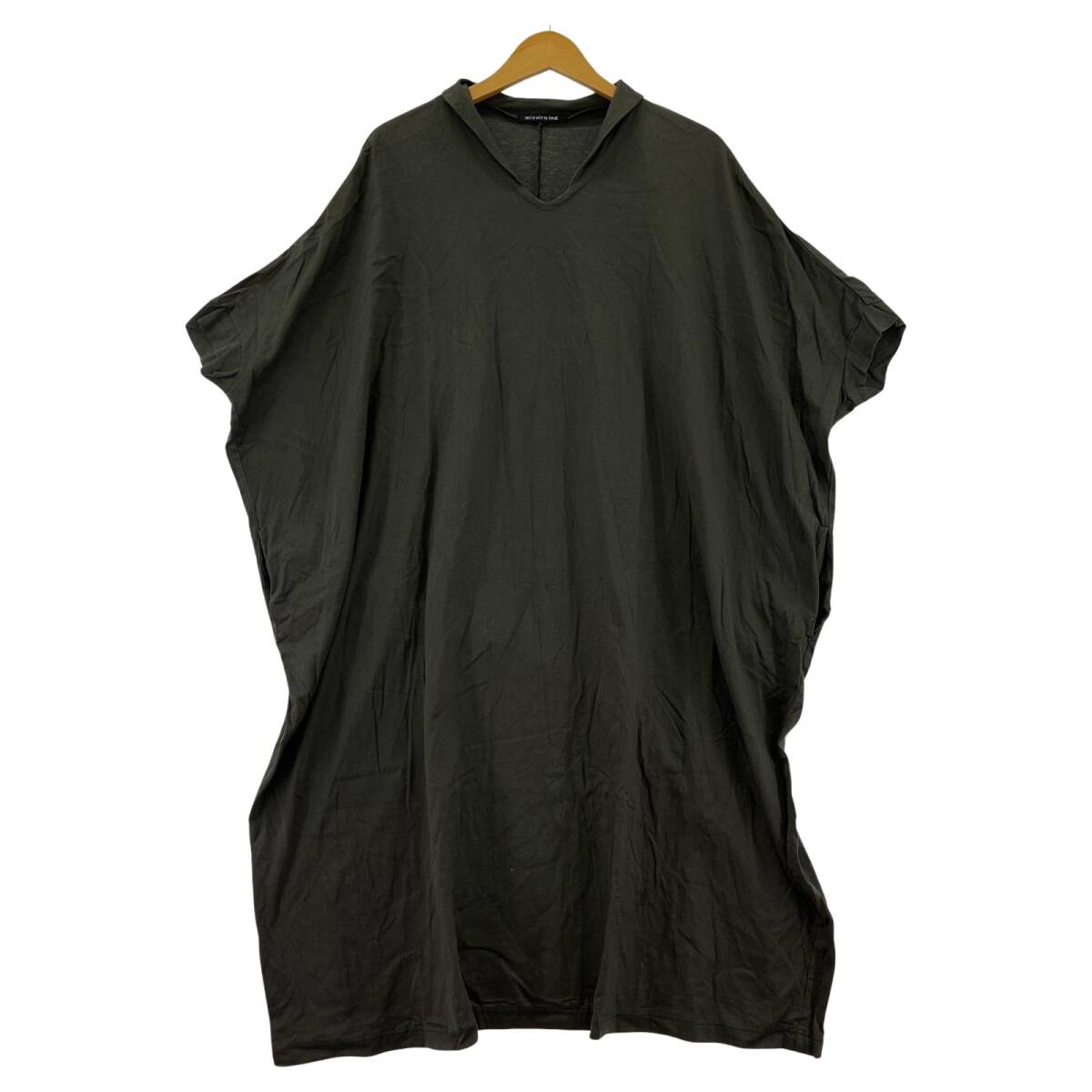 mizuiro ind ミズイロインド カットソー ワンピース size表記なし/ダークグレー拍卖