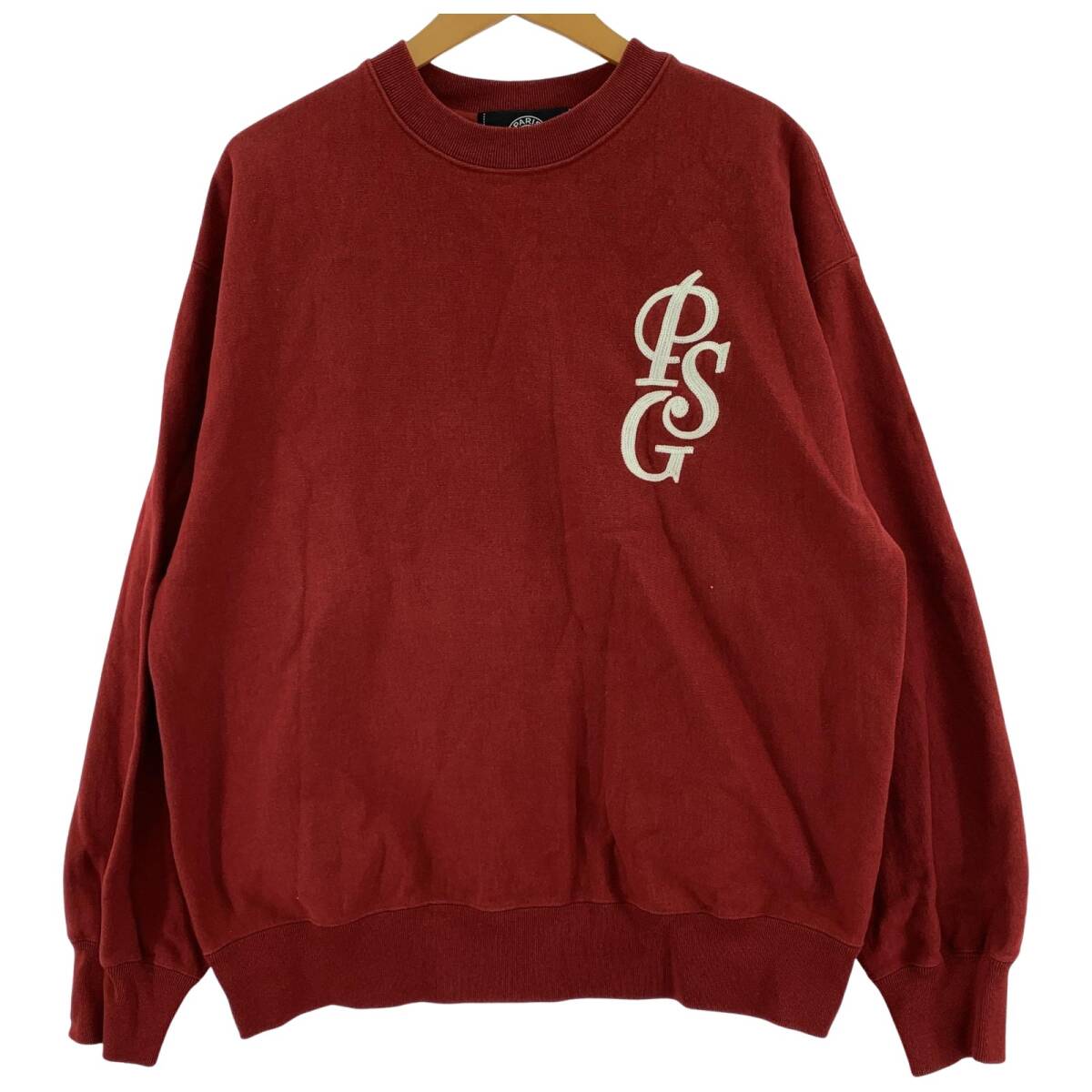 PARIS SAINT-GERMAIN パリ・サン=ジェルマン ロゴ刺繍 スウェット sizeM/ボルドー拍卖