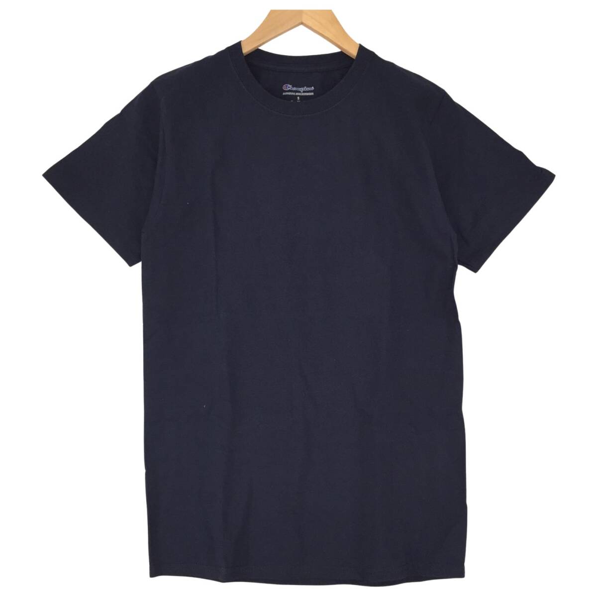 Champion チャンピオン クルーネック カットソー sizeASIA M/ネイビー ゆうパケットOK拍卖