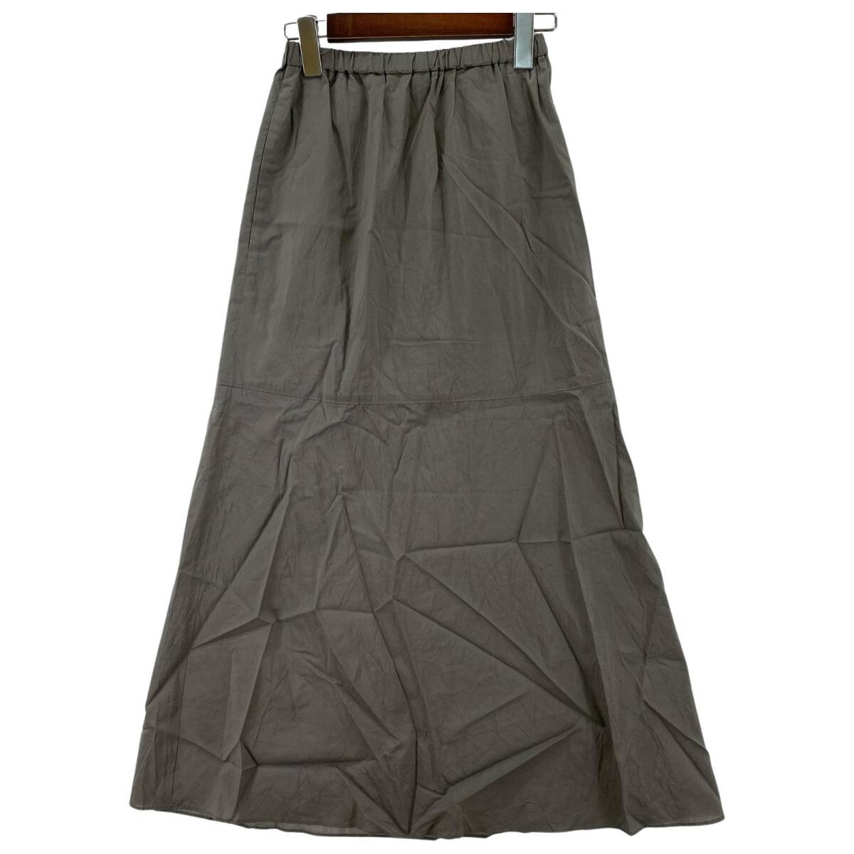 DES PRES デプレ シルク混ロング スカート size32/グレー ゆうパケットOK拍卖