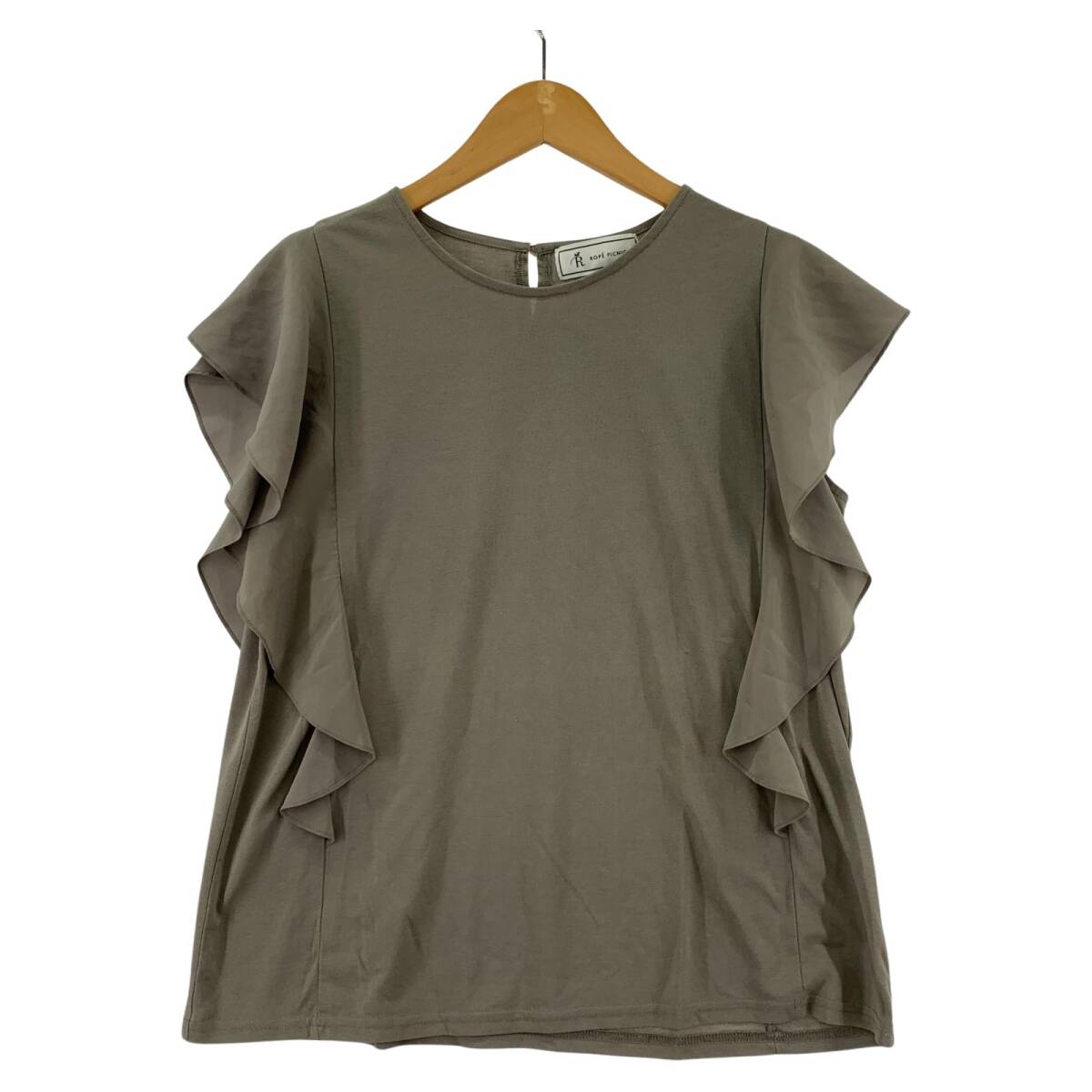 ROPE' PICNIC ロぺピクニック 異素材切替 カットソー size40/ベージュ系 ゆうパケットOK拍卖