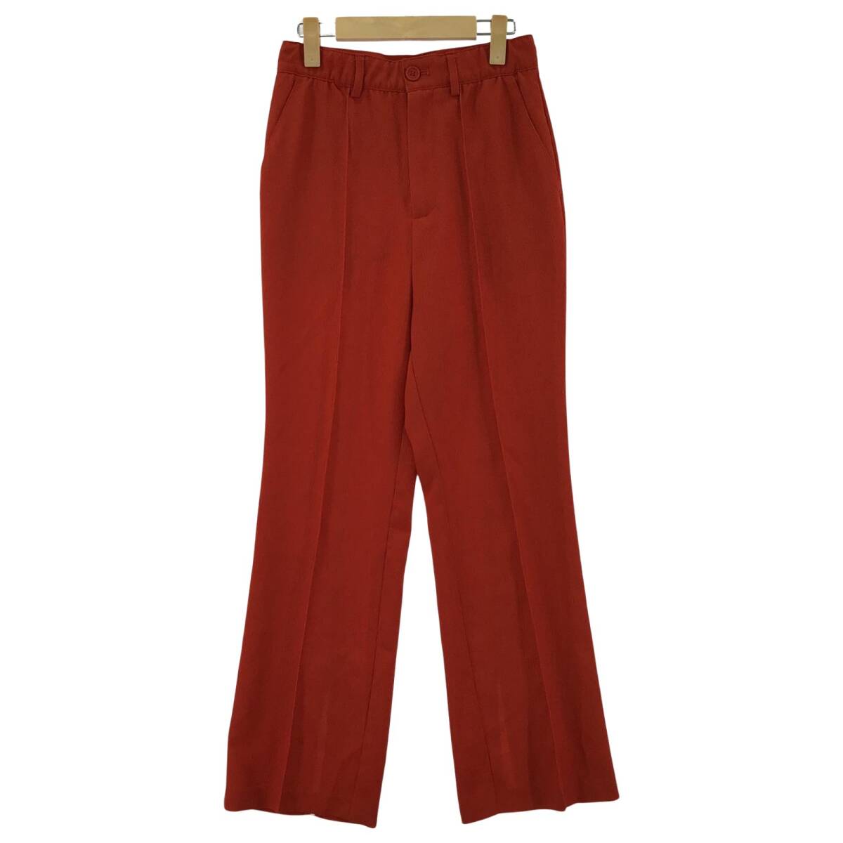 JEANASIS ジーナシス バックスリット フレア パンツ sizeM/オレンジ系拍卖