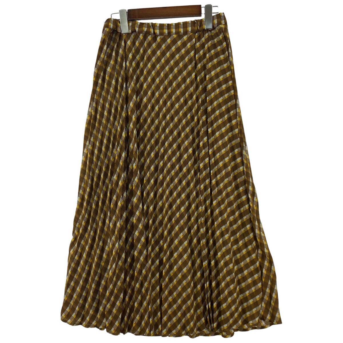 Bou Jeloud ブージュルード プリーツ スカート size38/ブラウン系拍卖