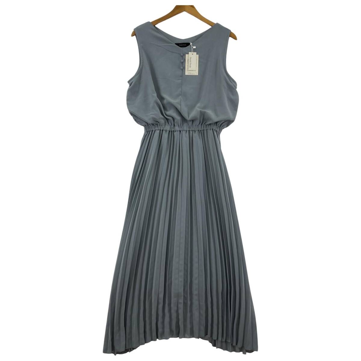 Doula Doulaドゥーラドゥーラ タグ付きノースリーブプリーツ ワンピース sizeF/ブルー拍卖