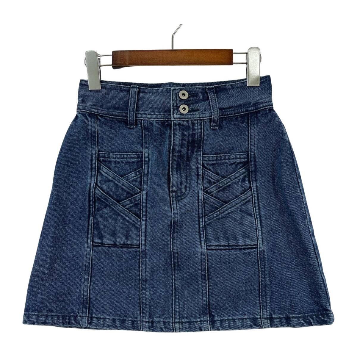 EGOIST エゴイスト デニム ミニ スカート size1/ブルー ゆうパケットOK拍卖