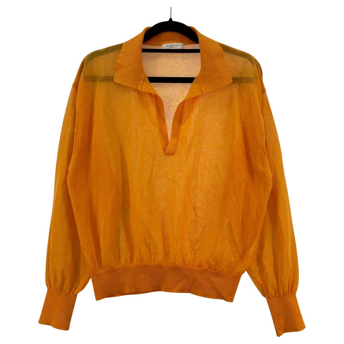 MACPHEE マカフィー トゥモローランド スキッパー シアー カットソー size表記なし/オレンジ ゆうパケットOK拍卖
