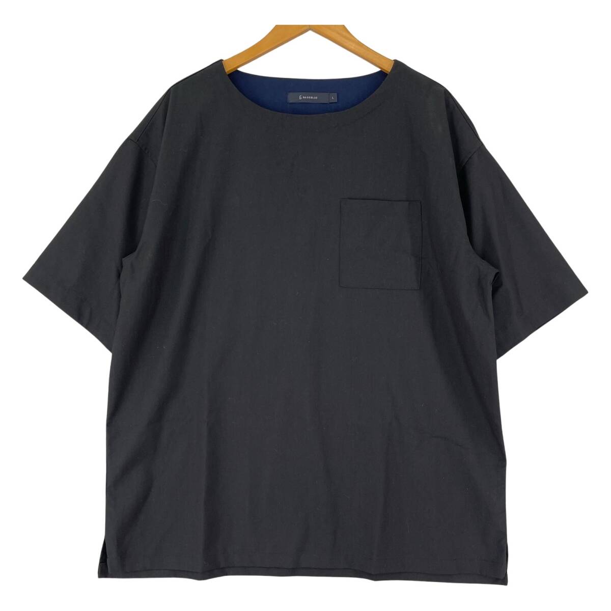 RAGEBLUE レイジブルー 胸ポケット クルーネック カットソー sizeL/ブラック ゆうパケットOK拍卖