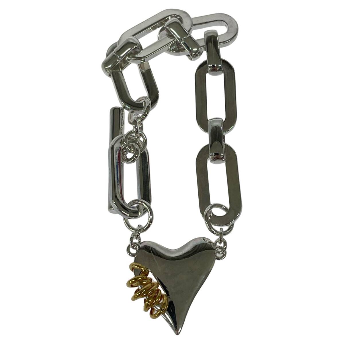 LAPUIS ラピュイ 箱付き ハート ブレスレット/シルバー拍卖