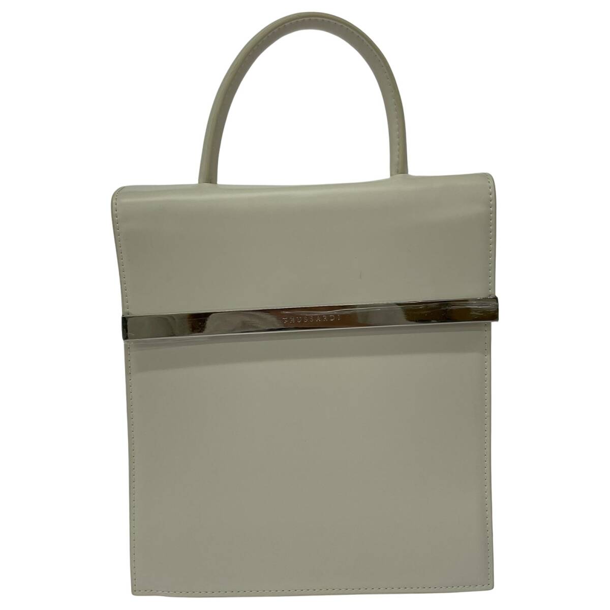 TRUSSARDI トラサルディ 2WAY ハンドバッグ/ホワイト拍卖