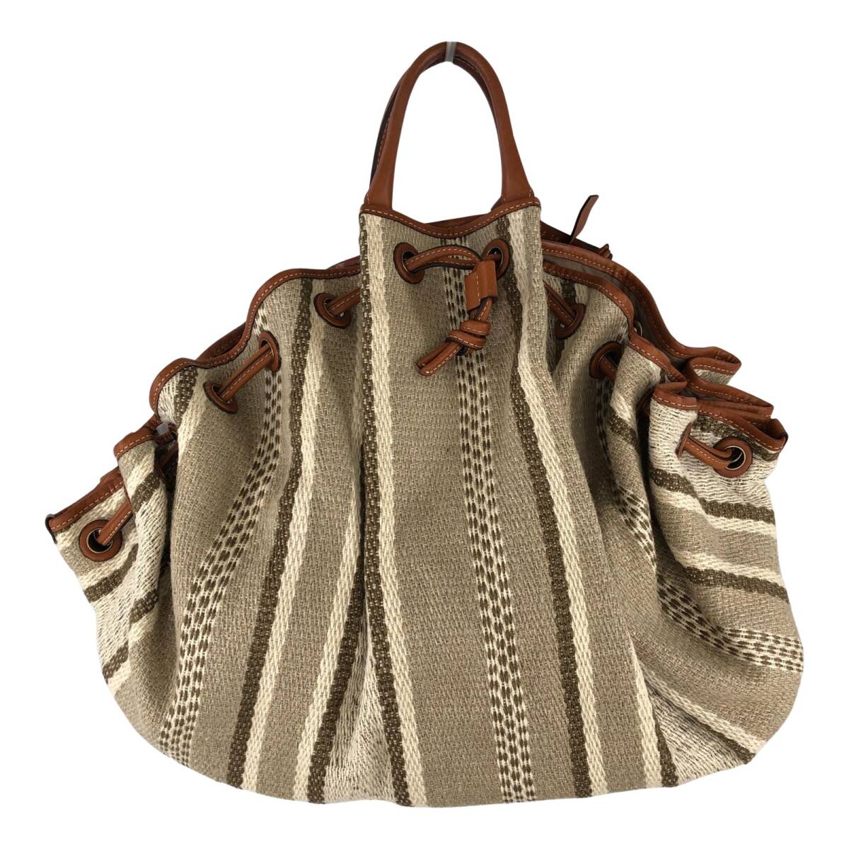 mica della valle ミカデラヴァッレ トートバッグ/ベージュ系拍卖