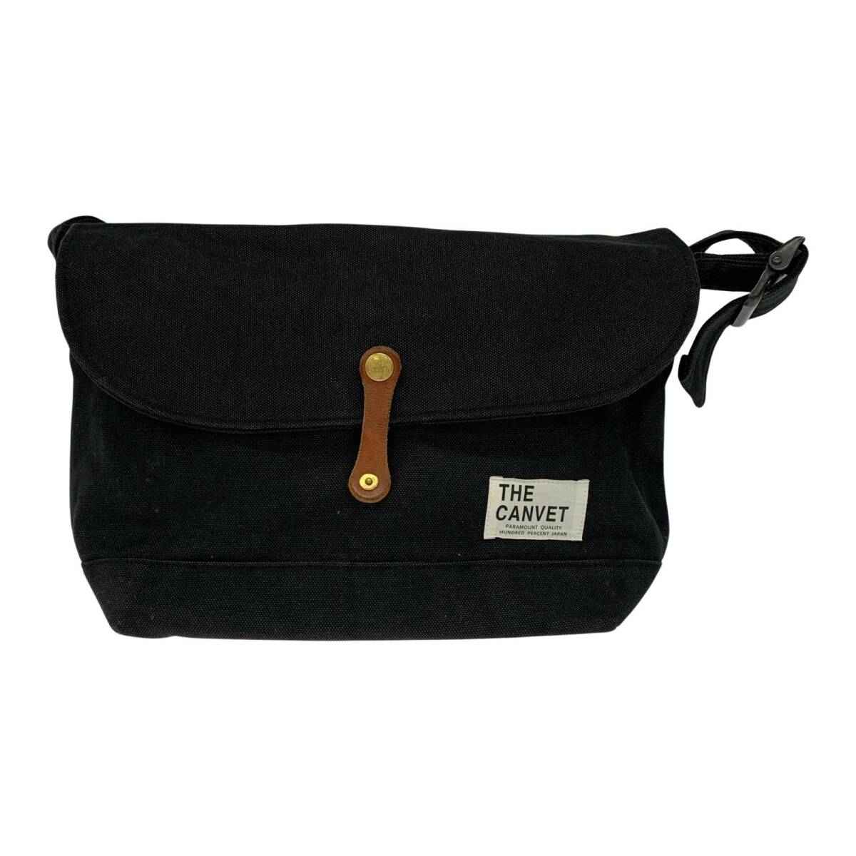 THE CANVET ザ・キャンヴェット ショルダーバッグ/ブラック拍卖
