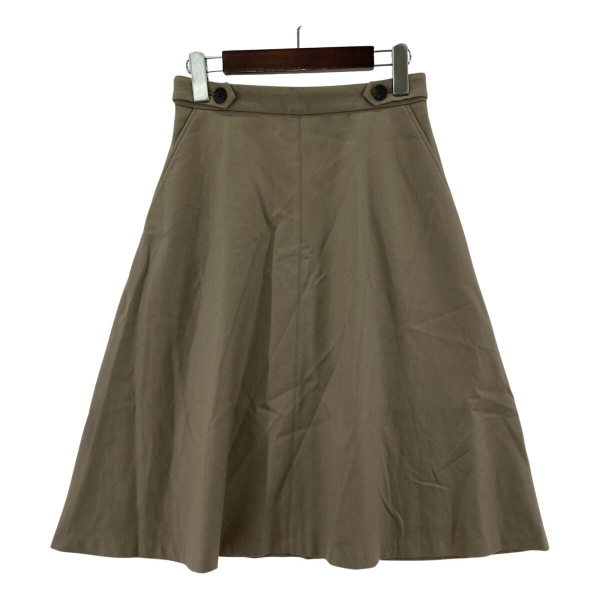 UNTITLED アンタイトル フレア スカート size1/ベージュ拍卖