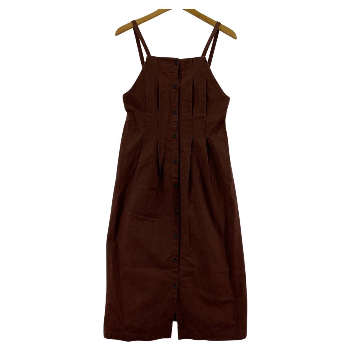 B:MING by BEAMS ビーミングバイビームス 麻混 キャミソール ワンピース sizeS/ブラウン拍卖