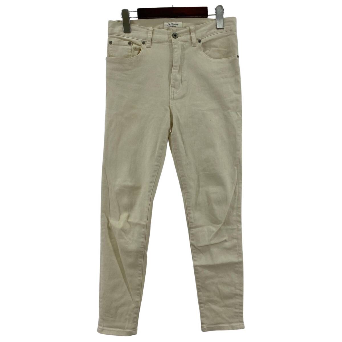 SLOBE IENA スローブイエナ テーパード デニム パンツ size38/アイボリー系拍卖