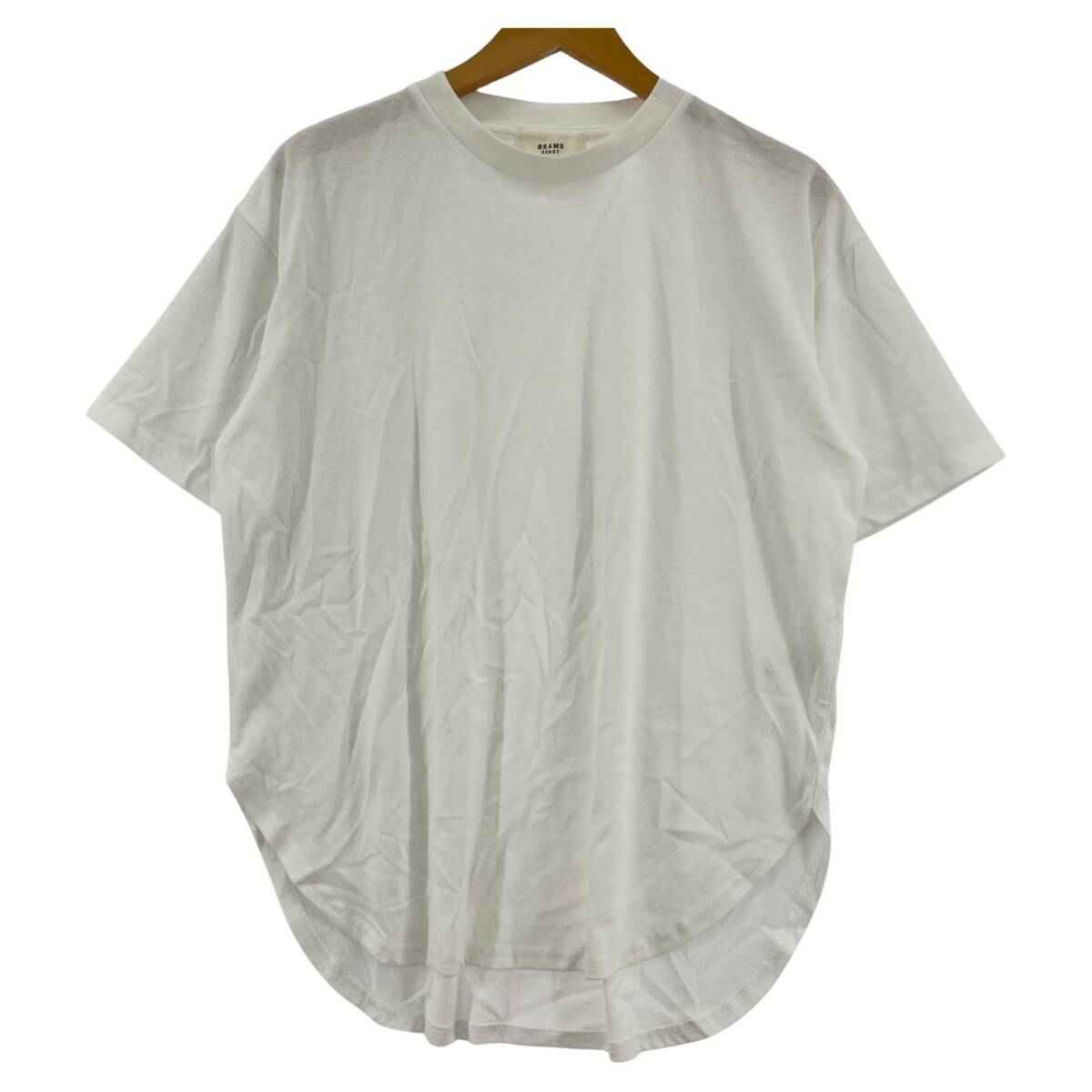 BEAMS HEART ビームスハート クルーネック 半袖Tシャツ size表記なし/ホワイト ゆうパケットOK拍卖
