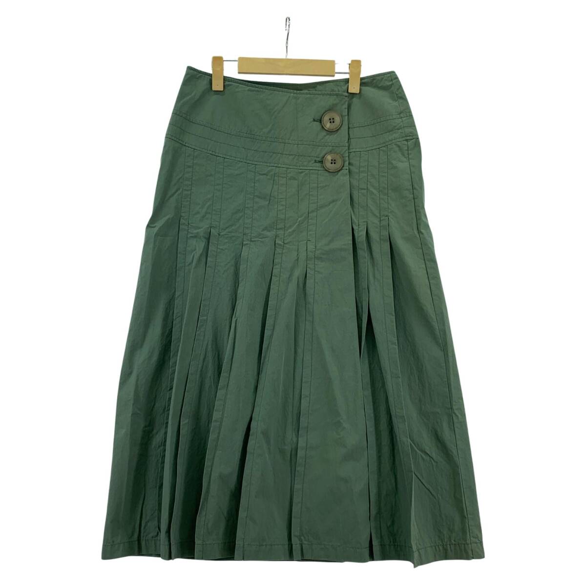 hagumu ハグム ラップ ロング スカート sizeF/スモーキーグリーン拍卖