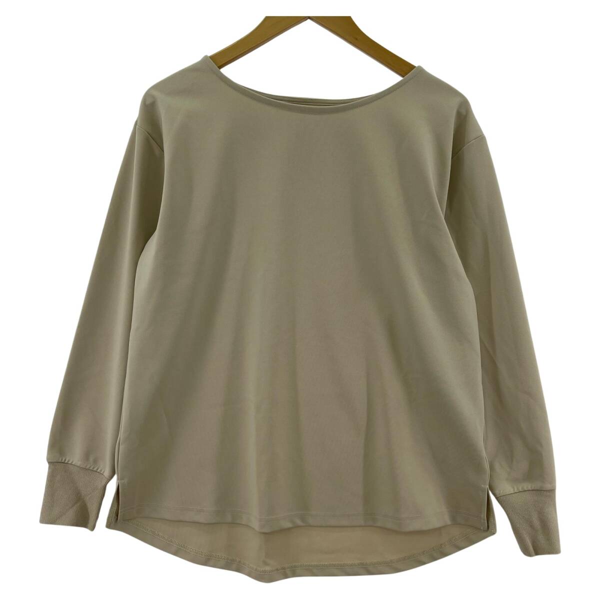 nano universe ナノユニバース ラウンドネック カットソー sizeF/ベージュ拍卖