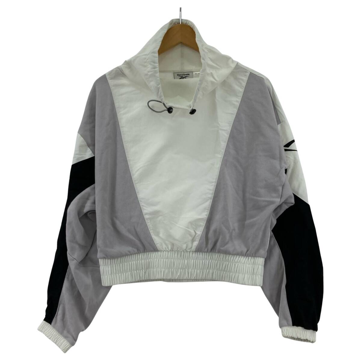 Reebok リーボック スタンドカラー ドッキング カットソー sizej/s/ホワイト系拍卖