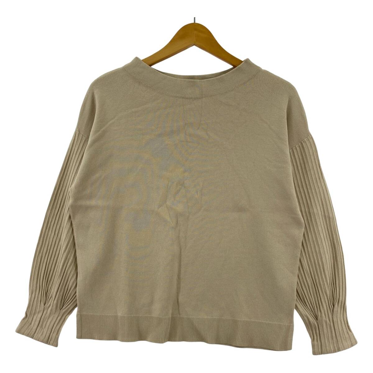 INDIVI インディヴィ ニット カットソー size38/ベージュ拍卖