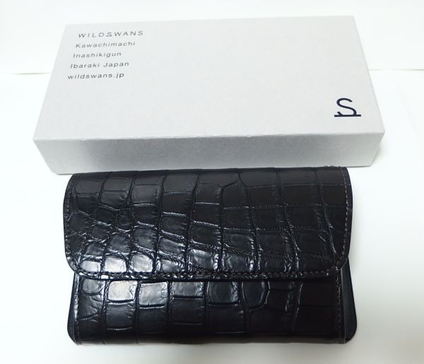 WILDSWANS ワイルドスワンズ CROCODILE / B-2 ケース・ミドルウォレット クロコダイル x サドルプルアップ拍卖
