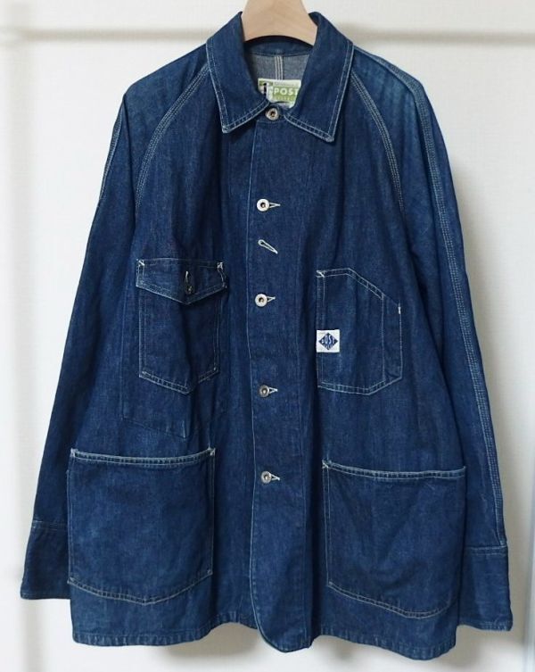 POST O'ALLS OVERALLS ポスト オーバーオールズ 初期 デニム カバーオール ジャケット M アメリカ製拍卖