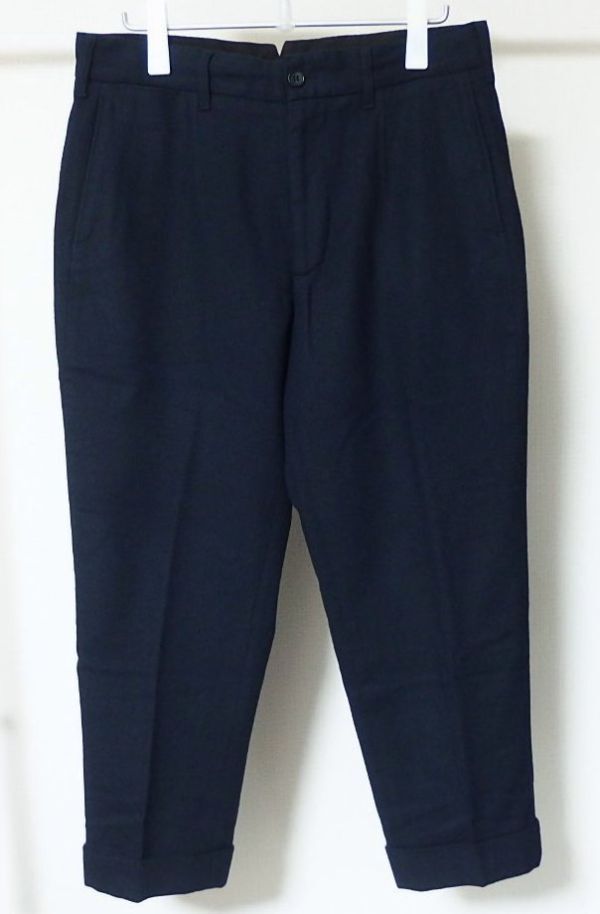 23AW Engineered Garments エンジニアードガーメンツ Andover Pant Solid Poly Wool Flannel アンドーバー パンツ M 紺拍卖