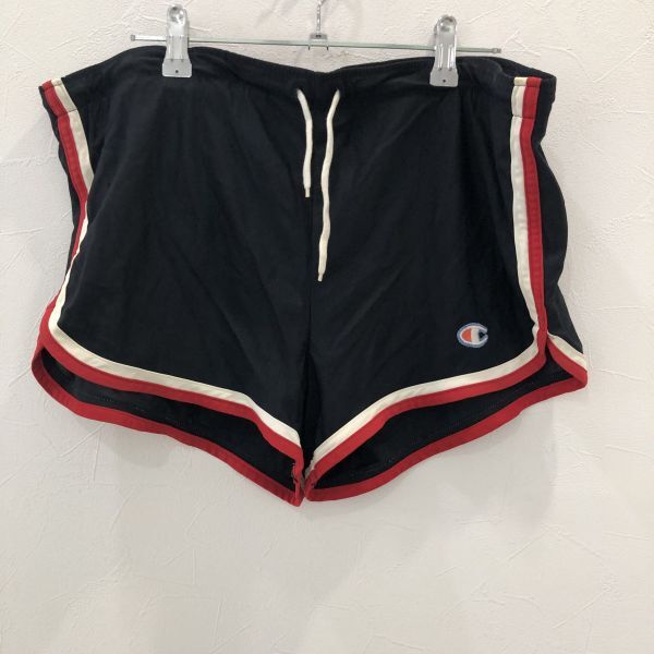 LV6251 ヴィンテージ ウエスト伸びあり サポーター ハーパン ランパン チャンピオン ブラック メンズ O拍卖